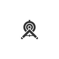 Divider Glyph line icon. Glyph style sign for mobile concept and web design. Glyph vector icon. Symbol, logo illustration. Vector graphic