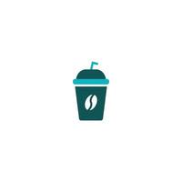 icono de línea de café helado. signo de estilo lineal para concepto móvil y diseño web. icono de vector de contorno. símbolo, ilustración de logotipo. gráfico vectorial