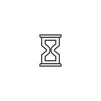 Hourglass line icon. linear style sign for mobile concept and web design. Outline vector icon. Symbol, logo illustration. Vector graphic