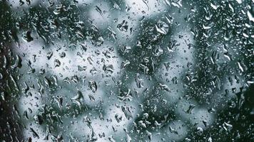 Water droplets on shiny glass for background or insert text. photo