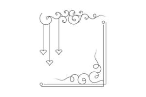 flower frame vector, floral hand drawing frame, free vector