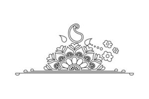 hand drawing mandala, outline mandala design, free vector