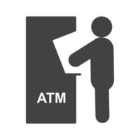 Transaction Glyph Black Icon vector