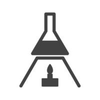 Experiment on Heat II Glyph Black Icon vector