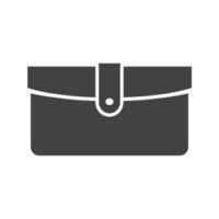 Wallet Glyph Black Icon vector