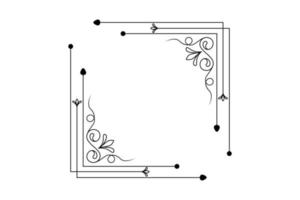 flower frame vector, floral hand drawing frame, free vector
