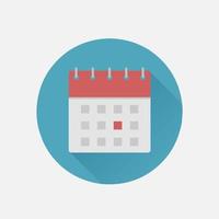 calendar flat vector icon illustration