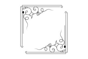 flower frame vector, floral hand drawing frame, free vector