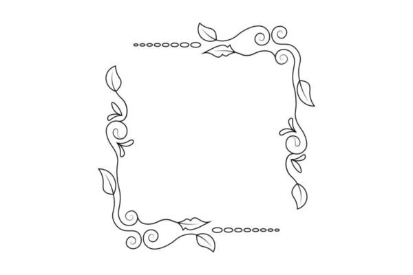 flower frame vector, floral hand drawing frame, free vector