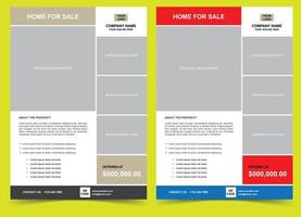 Real Estate Flyer Design vector