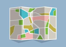 paper map guide vector