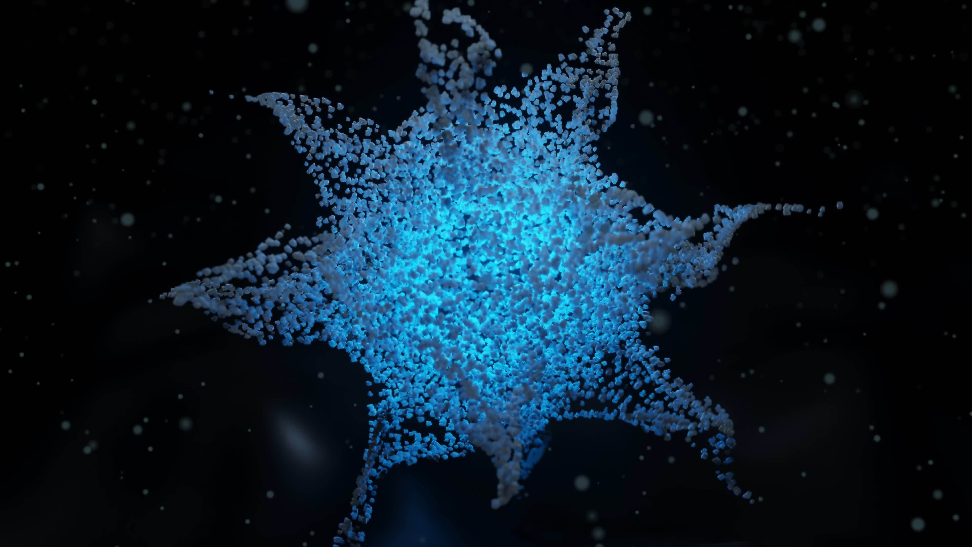 sci-fi cyberpunk alien energy Virus glow particles background 3D rendering