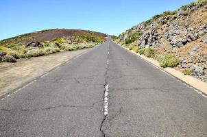 Stony Road at Volcanic Desert photo