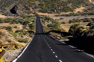 Road through the desert photo