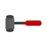 Sledge hammer Flat Multicolor Icon vector