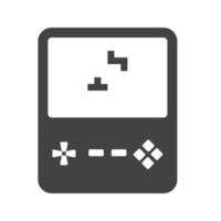 Brick Game Glyph Black Icon vector