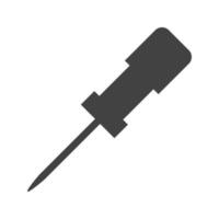 Awl Glyph Black Icon vector