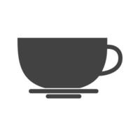 Coffee Cup Glyph Black Icon vector