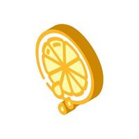 lemon juice add isometric icon vector illustration