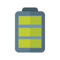 Charging cell Flat Multicolor Icon vector