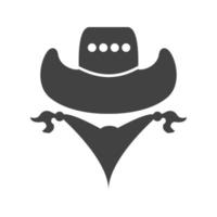 Bandit Glyph Black Icon vector