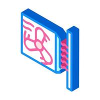 heat gun, fan heater isometric icon vector illustration