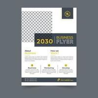 Business flyer design corporate flyer template geometric shape poster design brochure gradient abstract magazine background space for photo vector