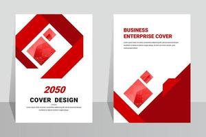 Enterprise book cover design template vector