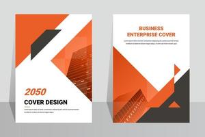 Creative business book cover design template vector