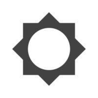 Brightness I Glyph Black Icon vector