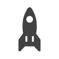 Launch Glyph Black Icon vector