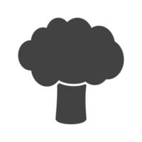 Tree I Glyph Black Icon vector