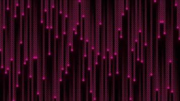 fundo de animação de brilho de grade círculo abstrato. forma caindo video