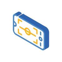 horizon level phone camera isometric icon vector illustration