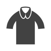 Casual Shirt Glyph Black Icon vector