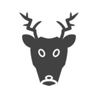 Wild Animal Glyph Black Icon vector