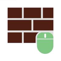 Wireless input device Flat Multicolor Icon vector