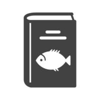 Seafood Recipes Glyph Black Icon vector