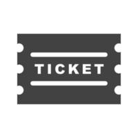 Tickets Glyph Black Icon vector