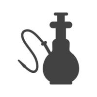 Hookah Glyph Black Icon vector