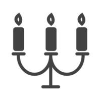 Candles Glyph Black Icon vector