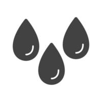 Humidity Glyph Black Icon vector