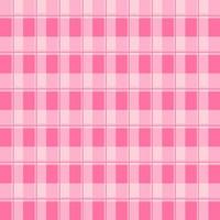 Pink and white plaid pattern background. Pink plaid on fabric pattern square pattern for cloth vector