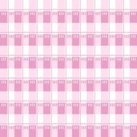 Pink and white plaid pattern background or pink plaid on fabric pattern vector