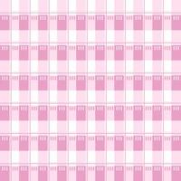 Pink and white plaid pattern background or pink plaid on fabric pattern vector