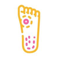 callus on foot color icon vector illustration