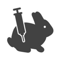Experiment Glyph Black Icon vector