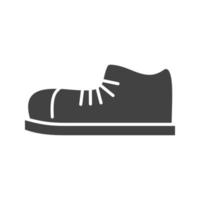 Shoe Glyph Black Icon vector