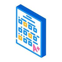 test school isometric icon vector illustration