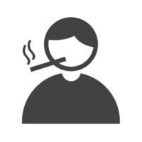 Smoking Glyph Black Icon vector